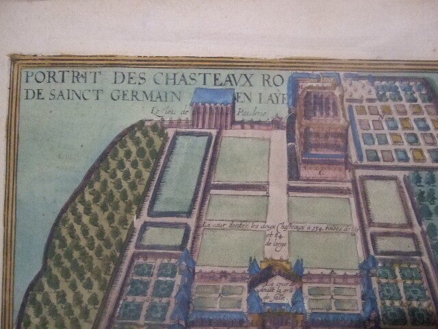 France - Paris, Château de Saint-Germain-en-Laye, Palace of Fontainebleau; Braun & Hogenberg - Portrait des Chasteaux Royaux de St. Germain en Laye - Portrait de la Maison Royale de Fontaine - 1601-1620 #3.2