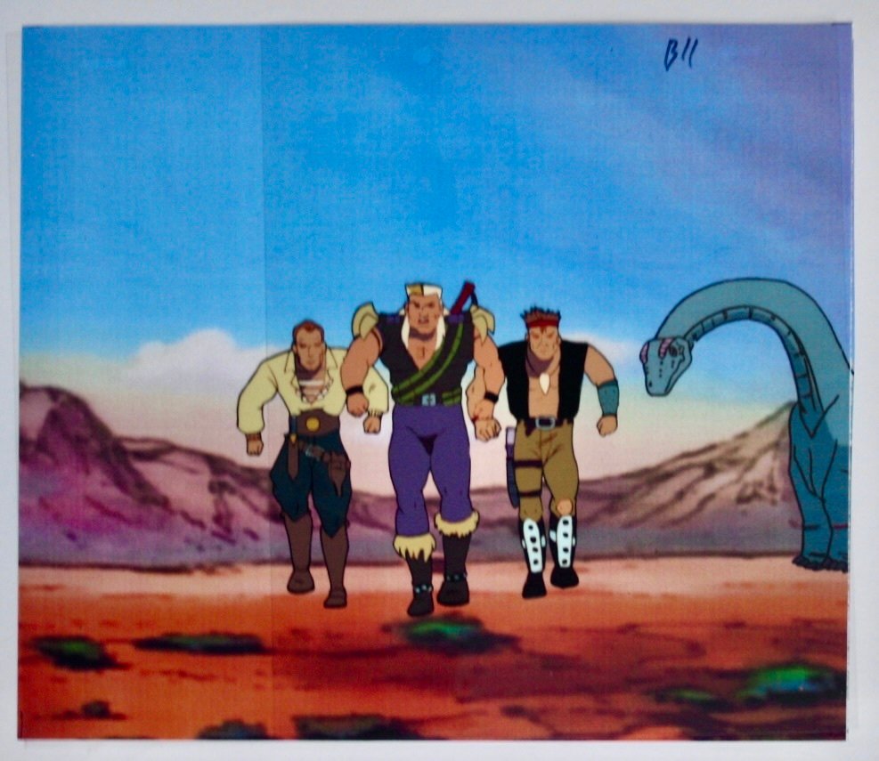 " Cadillacs and Dinosaurs " Eredeti production cel + rajz - Nelvana - 1993 #3.2