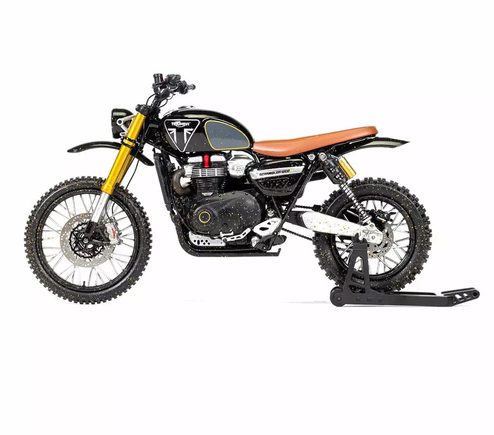 Norev, Corgi 1:12 - 模型摩托车 - Triumph Scrambler 1200XE Mourir peut attendre - James Bond 007 1/12 - 007 詹姆斯·邦德 《死亡可以等待》 #3.2