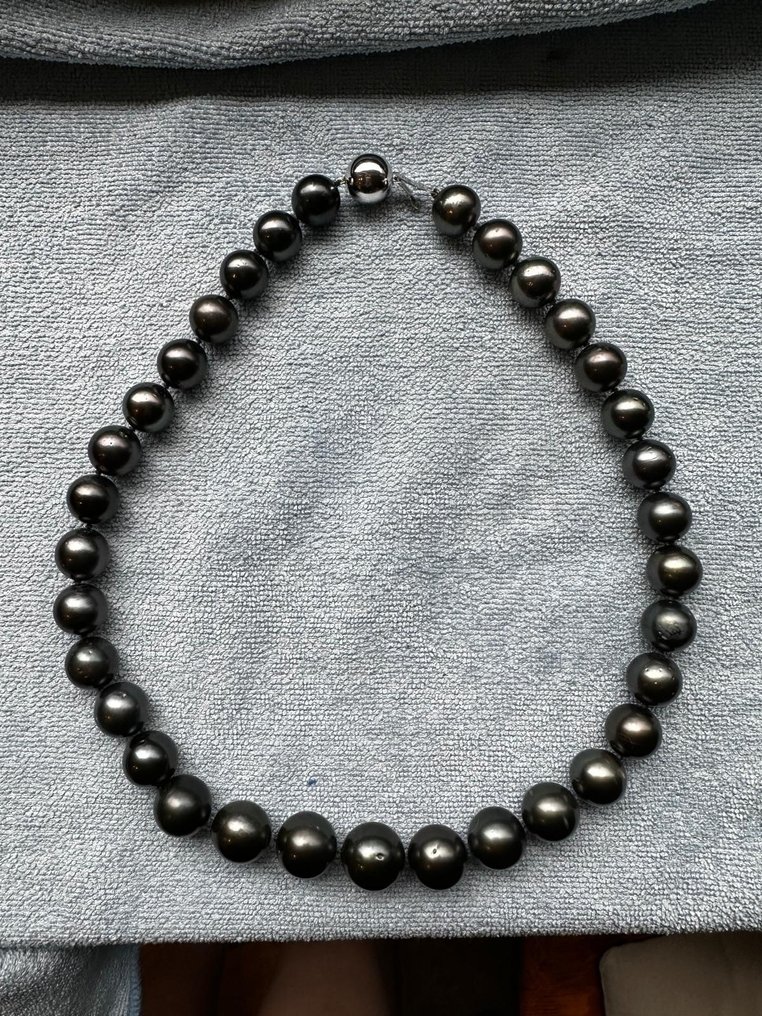 项链 - 14K包金 白金 珍珠 - 独家 Tahiti 珍珠 #2.1