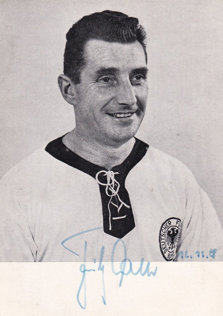 世界足球锦标赛 - Fritz Walter - 1968 - 粉丝卡, 签名  #3.2