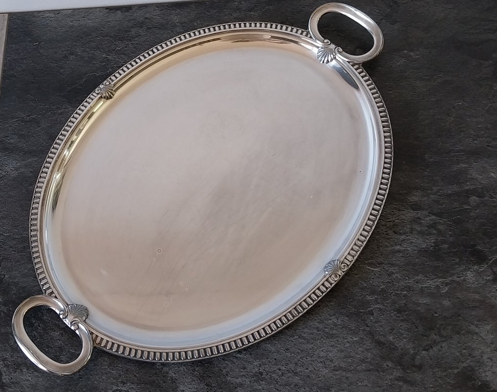 Christofle, Gallia - Tablett - Coquille Saint Jacques - Versilbert #3.2