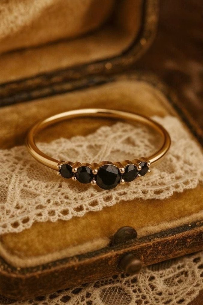 Zonder Minimumprijs - Verlovingsring Zilver -  1.00ct. tw. Spinel - Vintage spinel ring #1.0