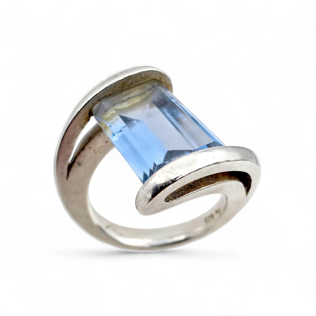 χωρίς τιμή ασφαλείας - Δαχτυλίδι Ασημί - Topaz (Πιστοποιημένο) #4.3