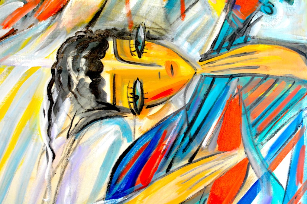 Hrasarkos (1975) - Harmonie - Tableau Grand Toile 75x115 cm - peinture à l'huile #3.2