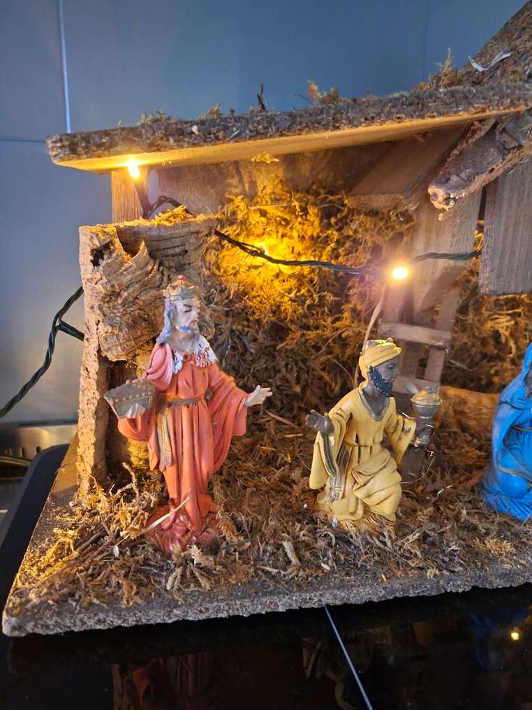 Kerststal - Juledekoration - Træ #4.3