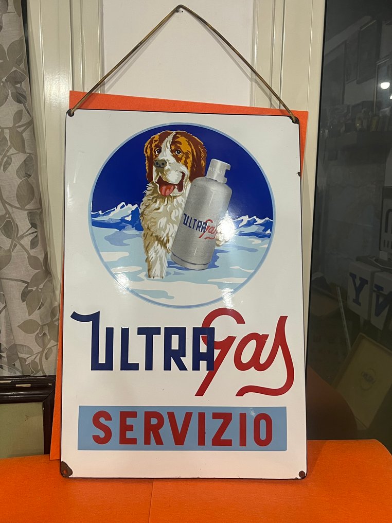 Ultra Gas Service - Enseigne en émail - Acier #1.0