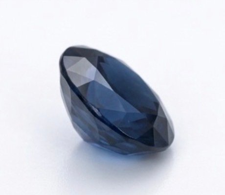 蓝宝石  - 3.48 ct - Bellerophon 宝石实验室 - 深绿色偏蓝色 #3.2