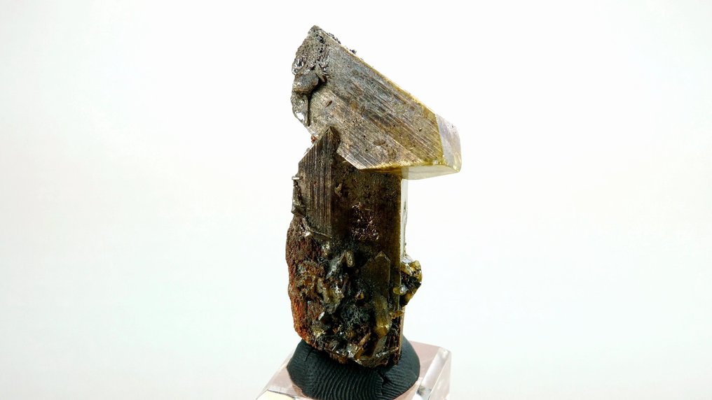 Anglesite (iridescent) - Touissit, Jerada, Morocco - Height: 5.0 cm - Width: 3.0 cm- 44 g #3.2