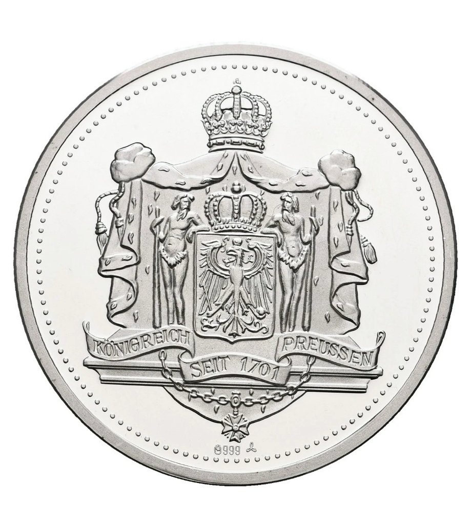 Duitsland. Silver medal Preussen Silbermedaille o.J Friedrich Wilhelm I PP 19,6g (.999) (Zonder Minimumprijs) #1.0