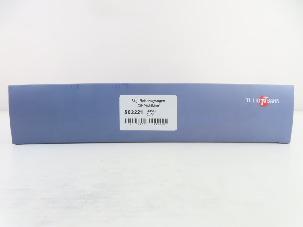 Tillig TT Bahnen TT - 502221 - Vagón de tren de pasajeros a escala (3) - 3 coches de tren con compartimento de equipaje 'CityNightLine' - DB #4.3