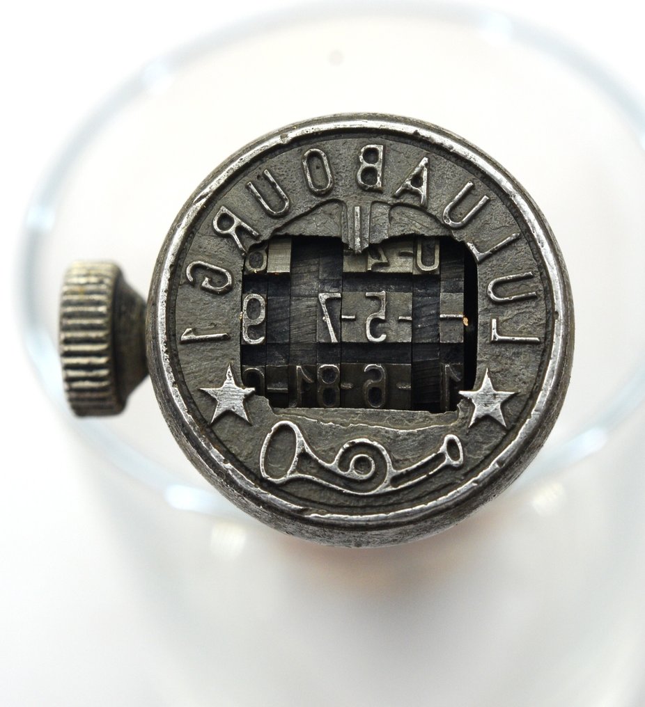 Carimbo dos correios - Carimbo de data original Luluabourg 1 - Congo Belga #3.2