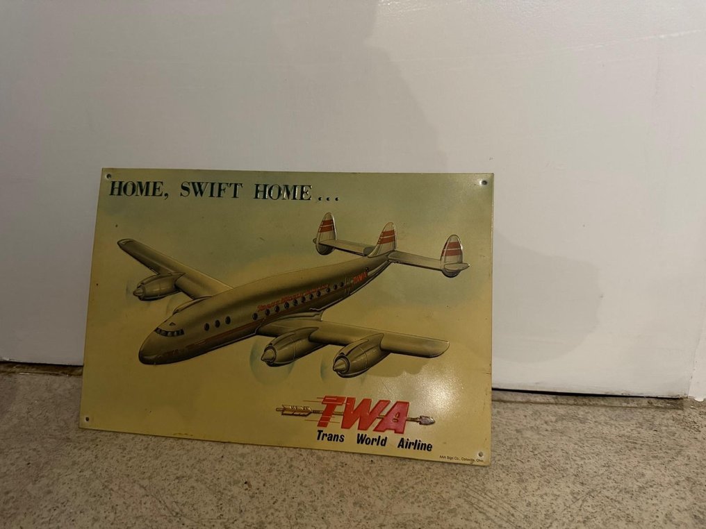 TWA - 广告标牌 - 家，迅速的家 - 金属 #3.2