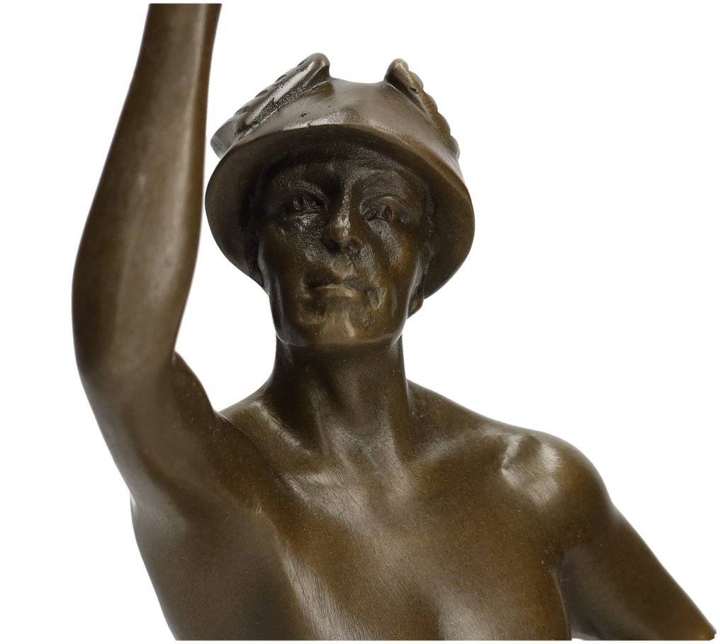 STB-ART - 雕刻, Abstract bronze art - 37 cm - 青銅色, 大理石 #4.3