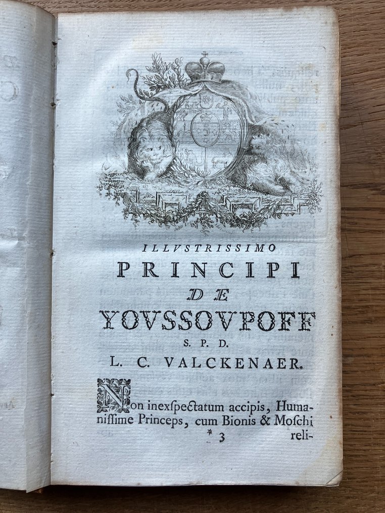 Theocritus, ed. L.C. Valckenaer - Theocriti, Bionis et Moschi carmina bucolica - 1781 #4.3