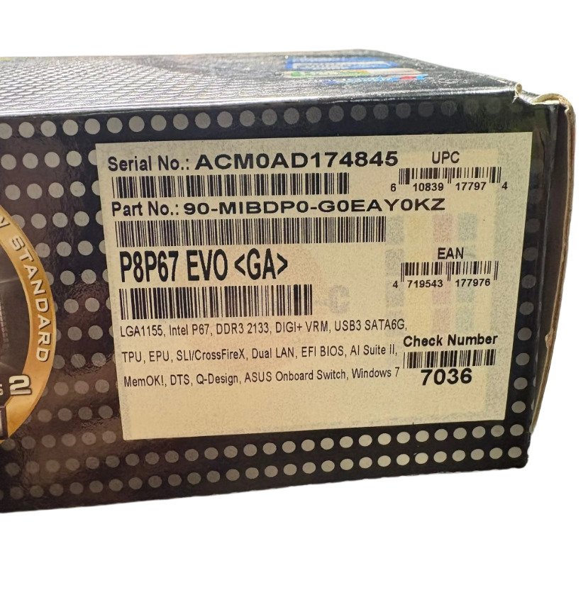 ASUS P8P67 EVO - Computer - In original box #3.2