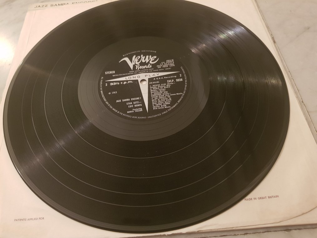 Stan Getz/Luiz Bonfa - jazz samba encore! - LP - 1st Stereo pressing - 1963 #4.3