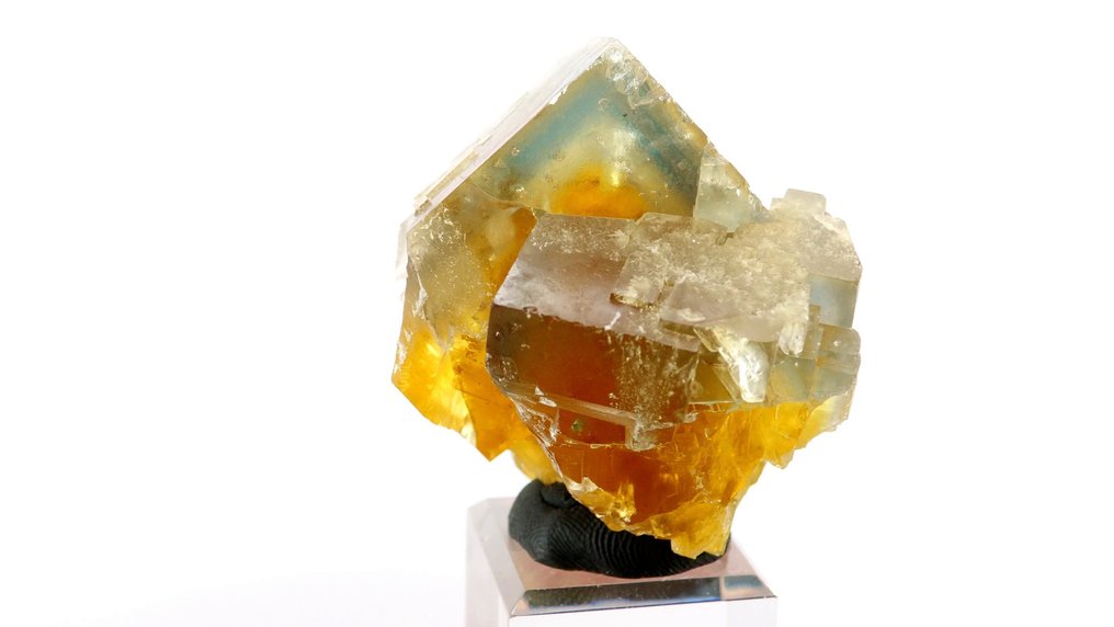 Φθορίτης - Valzergues (Κίτρινη φλέβα), Aveyron, Γαλλία - Ύψος: 5 cm - Πλάτος: 4 cm- 102 g #2.1