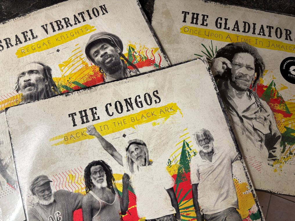 3 Albums:: The Congos, Back In The Black Ark, Israel Vibration – Reggae Knights - The Gladiators, Once Upon A Time In Jamaica, 6Lps - Reggae, Roots, Rocksteady - 多個標題 - LP 專輯(多個) - 限量版 - 2019 #1.0