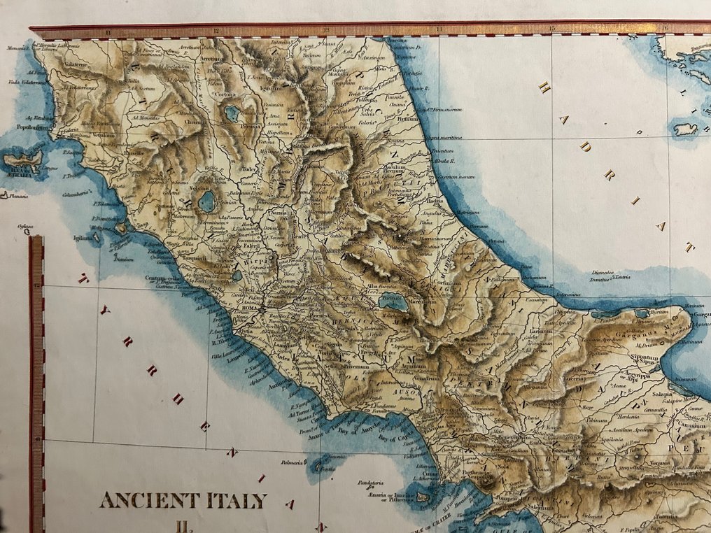 Italy - Lazio • Campania • Basilicata • Calabria • Tuscany (for the area of the Island of Elba); John & Charles Walker/ Society for the Diffusion of Useful Knowledge (SDUK) - Ancient Italy II - 1821-1850 #3.2