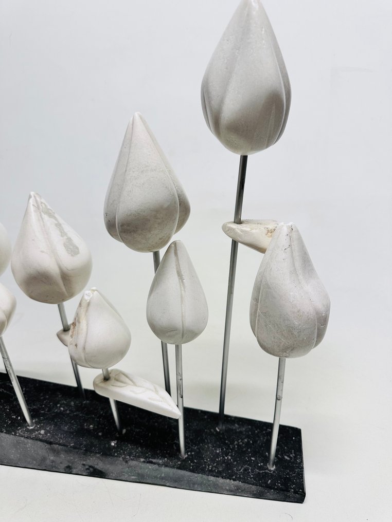 Decorative ornament - Marble White Buds Installation - Netherlands #4.3