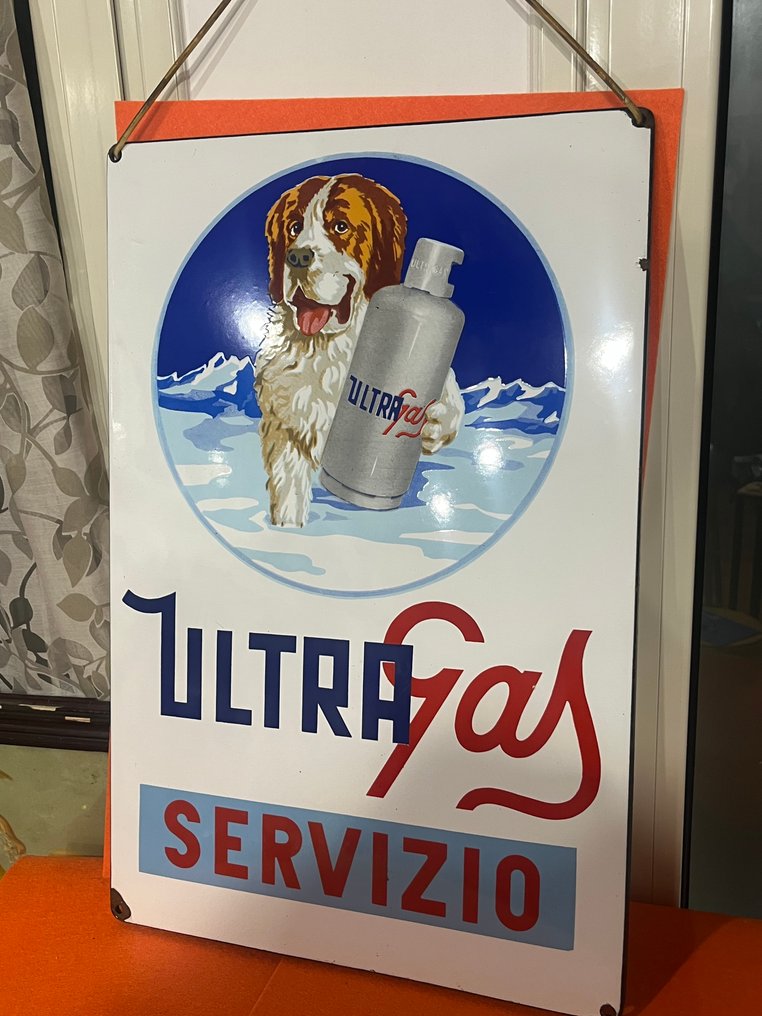 Ultra Gas Service - Enseigne en émail - Acier #2.1