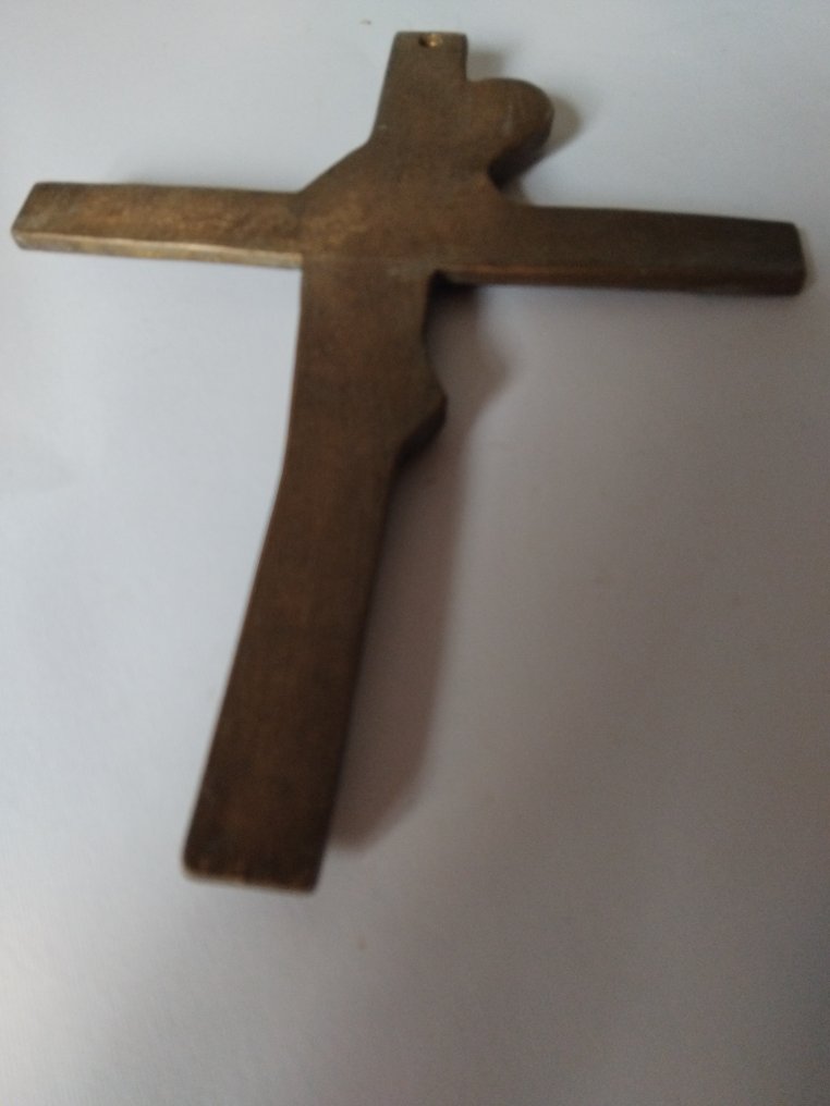  Crucifix (4) - Hout, Messing, Onyx - 1970-1980 - Lotto 4 crocifisso  #3.2