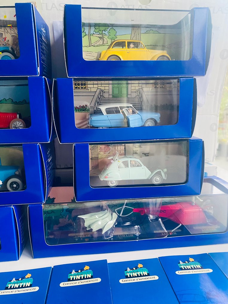 Atlas - Miniature figure - Modelauto 1:43 (8x) Kuifje/Tintin - Metal, Plastic #2.1