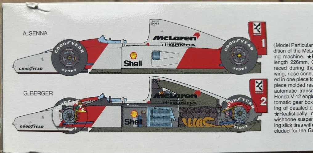 Kit de montagem  - McLaren MP 4/7 A. Senna !! #1.0