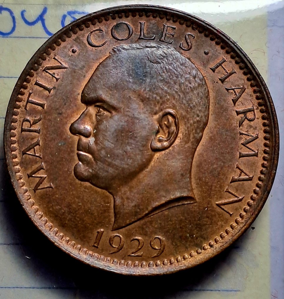 Ηνωμένο Βασίλειο. Isola di Lundy. One Puffin 1929 (χωρίς τιμή ασφαλείας) #4.3