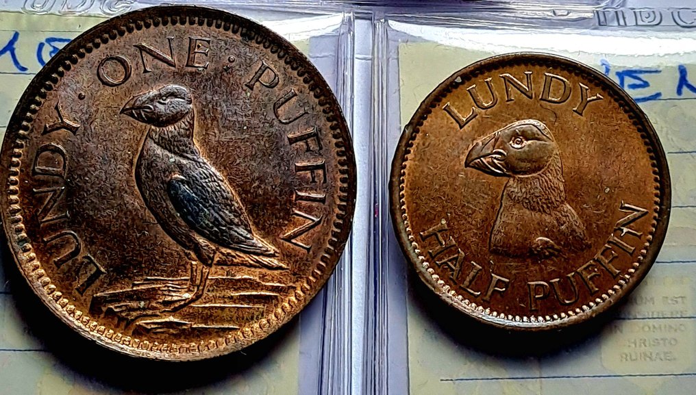 Ηνωμένο Βασίλειο. Isola di Lundy. One Puffin 1929 (χωρίς τιμή ασφαλείας) #1.0