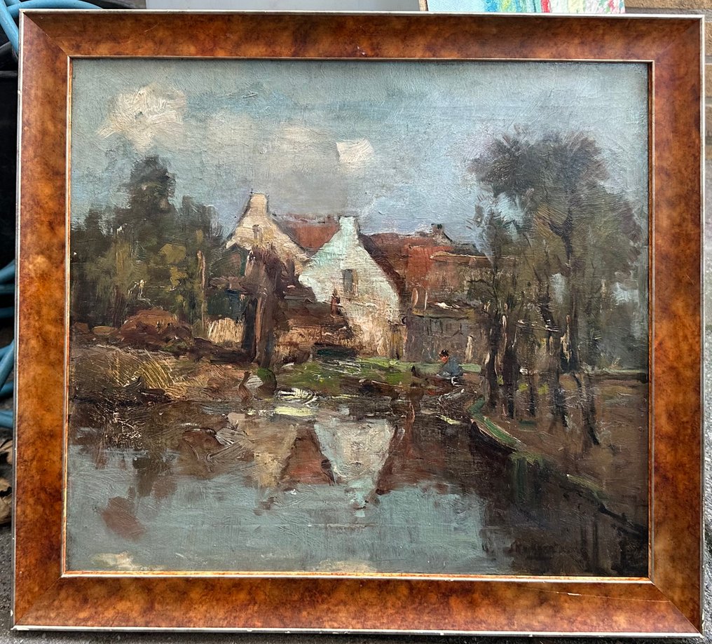 Atributed Jan Knikker (1889-1957) - Man bij het water #1.0