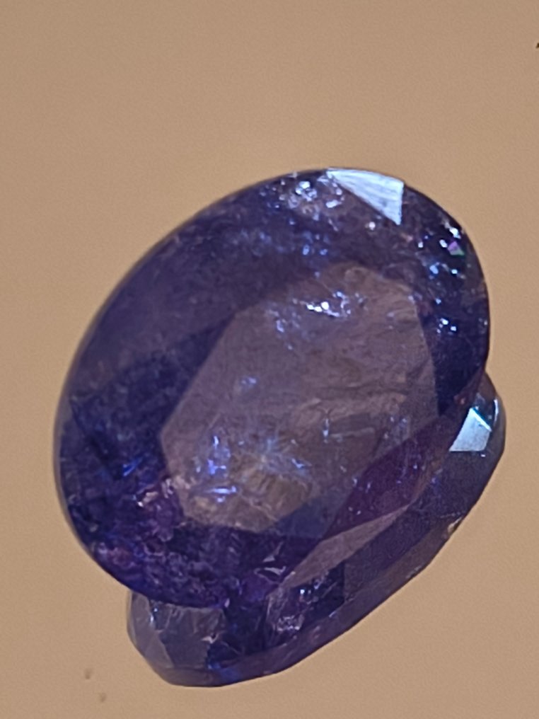 1 pcs Ibolya, Kék Tanzanit - 10.64 ct - Nemzetközi Gemmológiai Intézet (IGI) #1.0