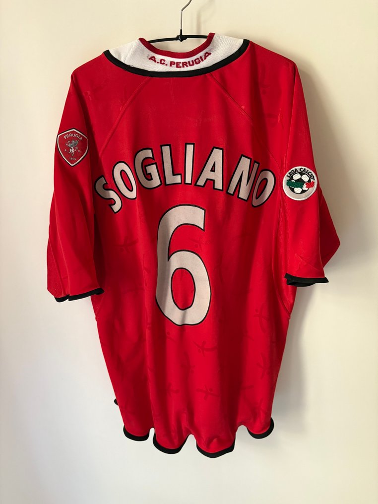 perugia - Olasz labdarúgó-bajnokság - Sogliano player issued - 2001 - Futball ing #1.0