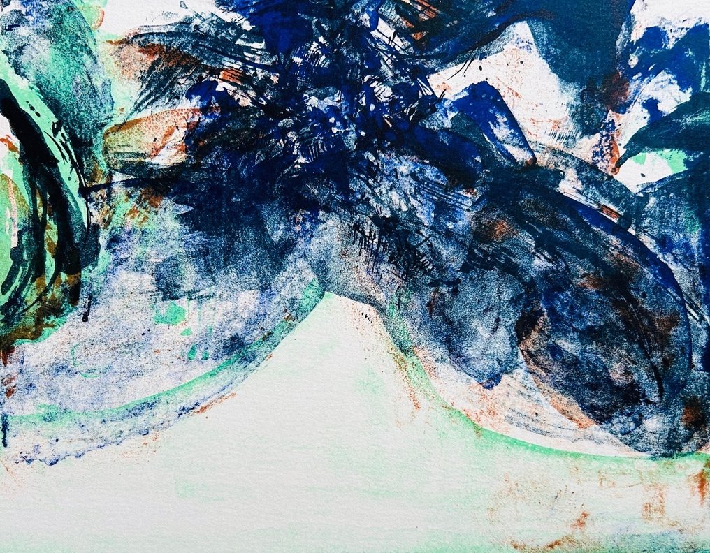 Zao Wou-Ki (1921-2013) - Hommage à San Lazzaro - Lithograhie originale signée #4.3