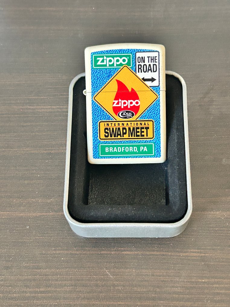 Zippo - A18-Swap meet creme mat zippo - Sem preço de reserva - Isqueiro - Aço #3.2