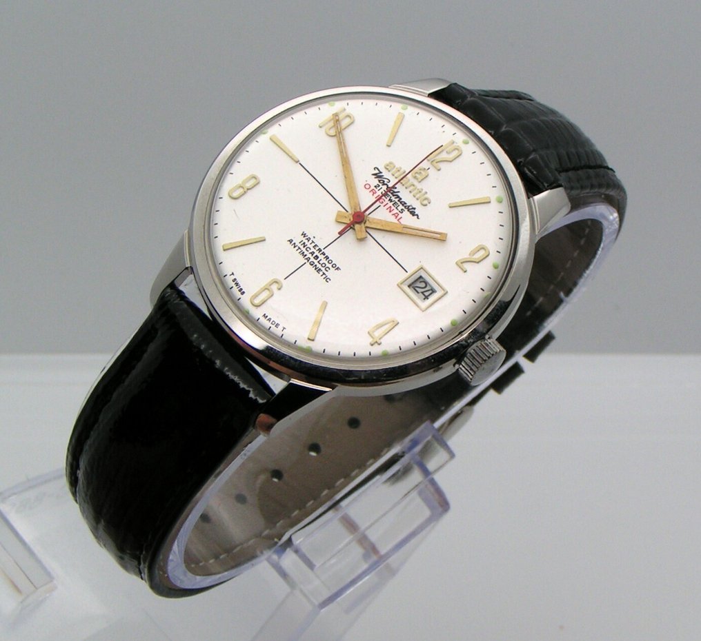 Atlantic - Worldmaster - Original - Unitas cal. 6300 (N) - Ingen mindstepris - Mænd - 1970-1979  #4.3