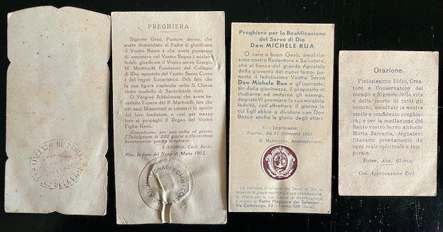 Teemakokoelma - Santini-kokoelma, rukoukset, rippilahjakortit ja ensimmäisen ehtoollisen muistamiset. #3.2