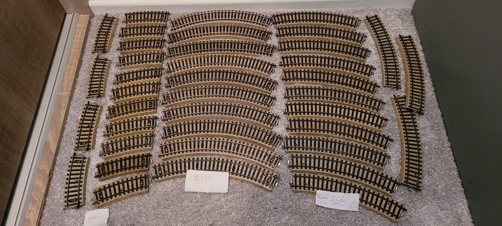 Märklin H0 - 5160;5120;5100;5101;5200;5114;5211;5128;5140 - Tory kolejowe (modelarstwo) (83) - różnorodne M-rails i wyłączniki AC #3.2