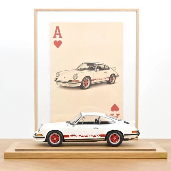 Norev 1:12 - Model samochodu - Porsche 911 Carrera RS 2.7 1973 - Grand-Prix-White/Red 1:12 #3.2
