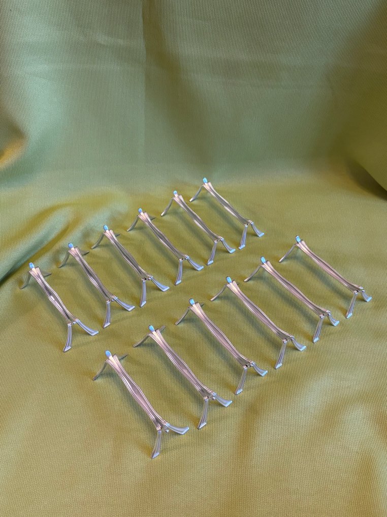 Christofle - Luc Lanel - Knife rest (12) - Boréal - Silverplated #1.0