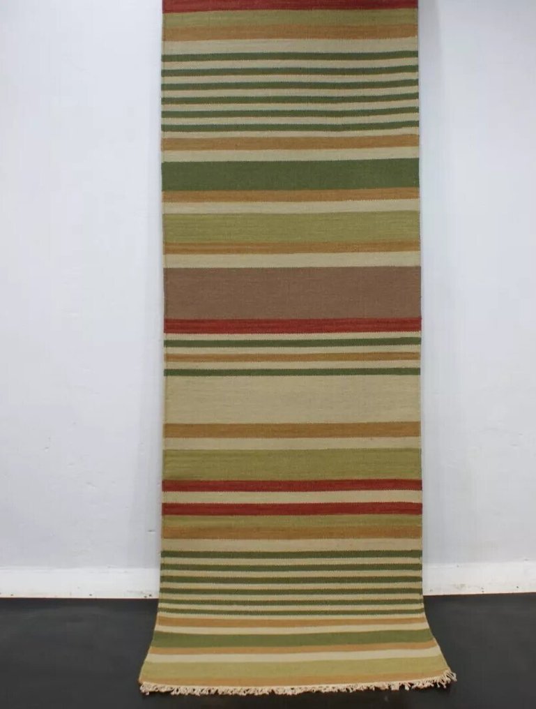 Håndvevd Kelim-teppe løper i ull, nytt - Kelim - 240 cm - 75 cm #1.0