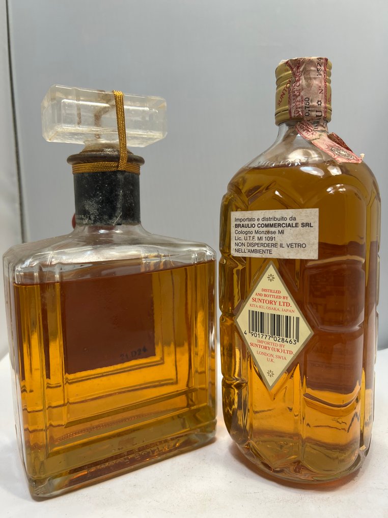 Nikka Kingsland + Suntory Kakubin - b. década de 1980, década de 1990 - 70cl, 76cl - 2 garrafas #4.3