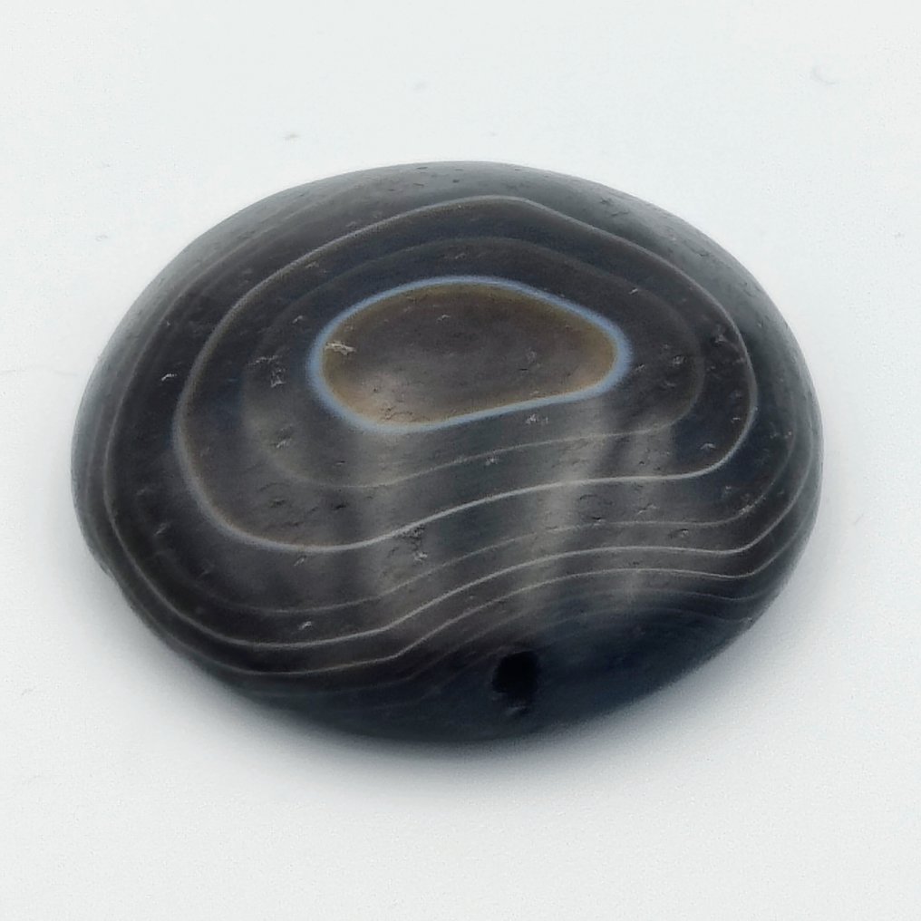 丝绸之路，中亚 天然带纹玛瑙 保护珠子护身符 - 36 mm  (沒有保留價) #1.0