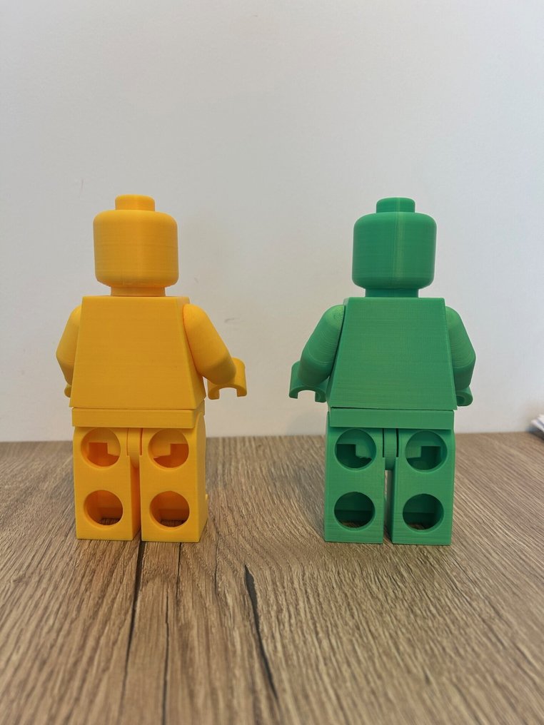 Fait maison - Réplique de Minifigures LEGO - Grand Modèle (16,5 cm) - Jaune et vert - 法国 #3.2