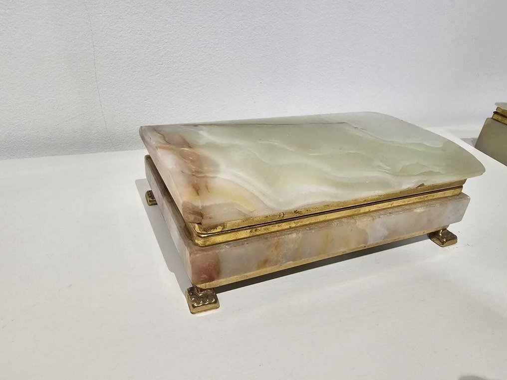 Box (4) - Alabaster - Set of 4 boxes #4.3