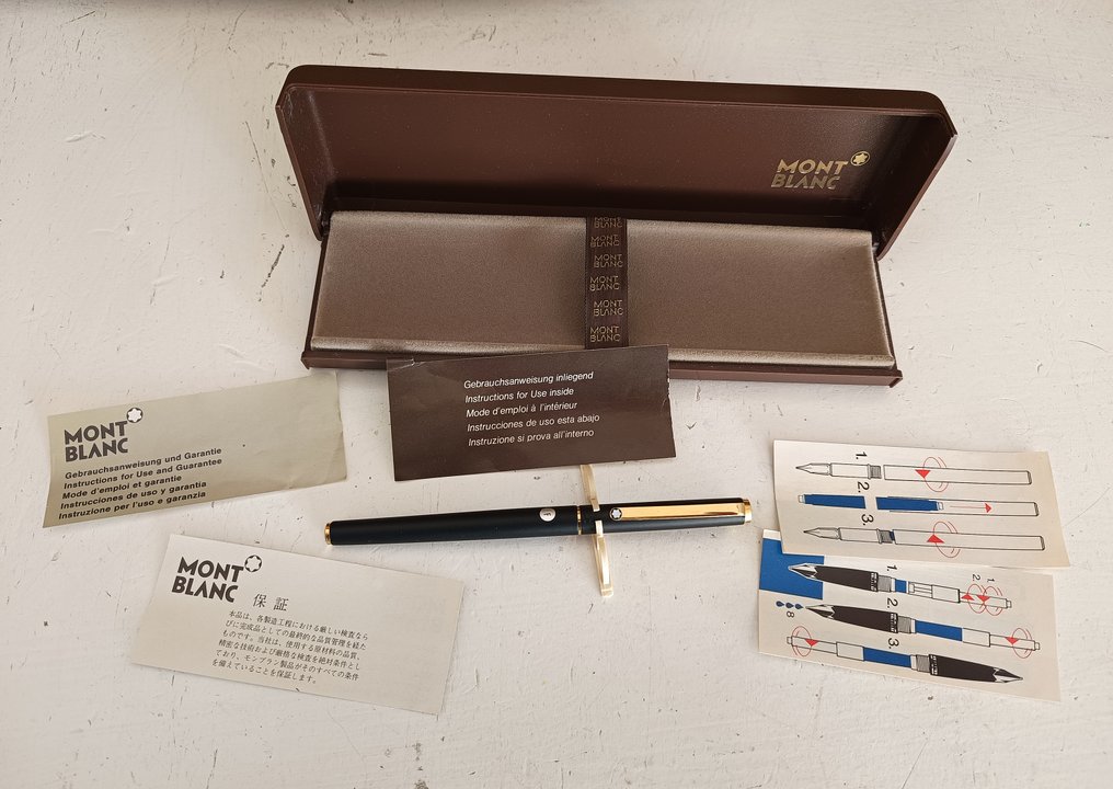 Montblanc - Noblesse Slimline matt black | full-set - Zonder Minimumprijs - Vulpen #1.0