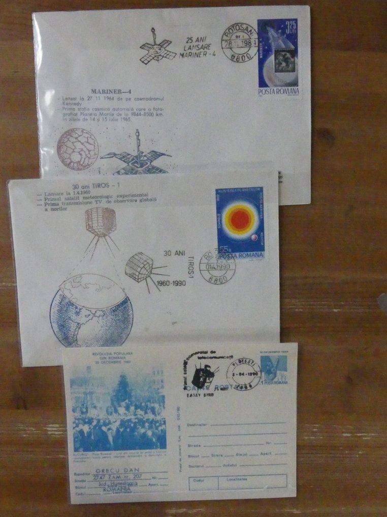 Space exploration  - Romania, collection. About 285 postage items loose in a box. #4.3