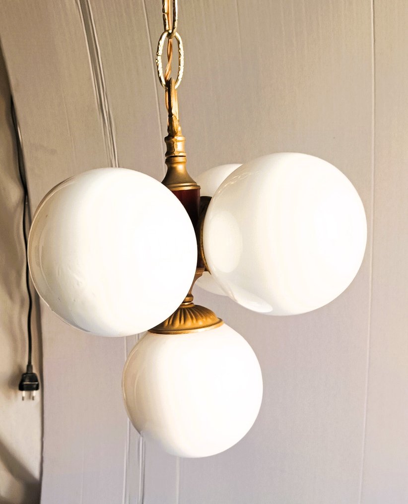 Ceiling lamp - Metal and opalina #1.0