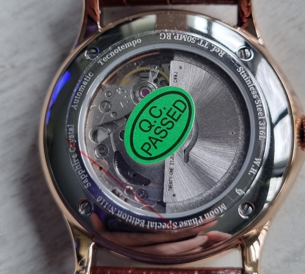 Tecnotempo - Automatic -  "Moon Phase" Special Edition - - TT.50MP.RG (Gold Tone) - χωρίς τιμή ασφαλείας - Άνδρες - 2020+  #4.3